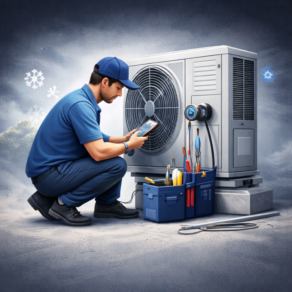 AC repair technician tools